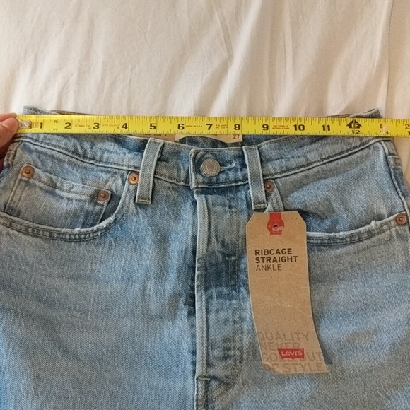 Levi's Ribcage Straight High Rise Jeans Tango Love - Picture 4 of 9